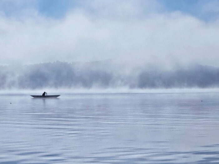 Pescando en Pátzcuaro